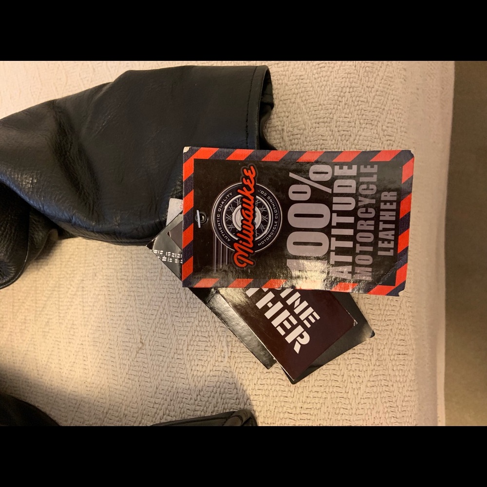 Leather Motorcycle Jacket - Picture 2 of 5